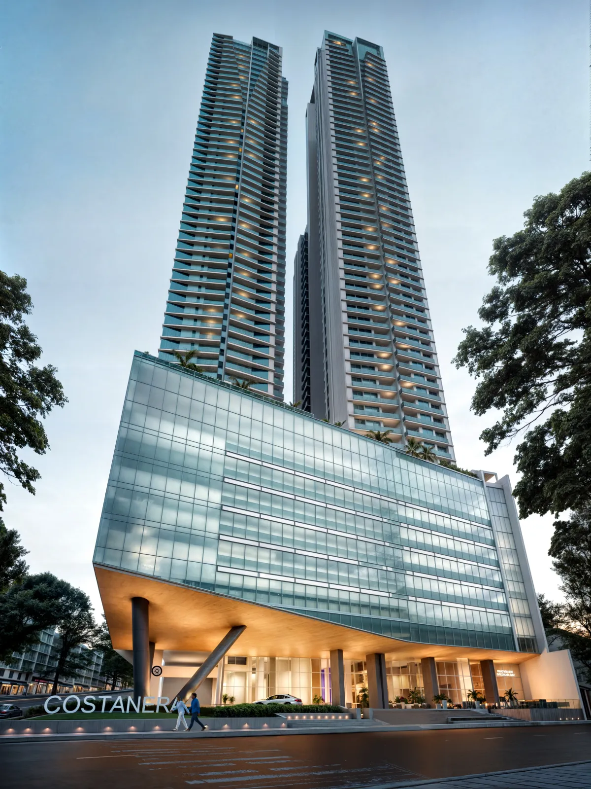 Available Models at Costanera Aqua T100 in the North Wing, from 234 m² to 306 m² D