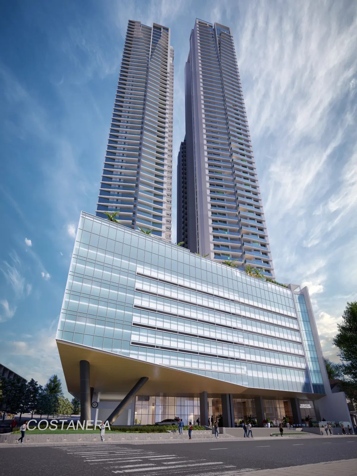 Available Models at Costanera Aqua T100 in the North Wing, from 234 m² to 306 m² D