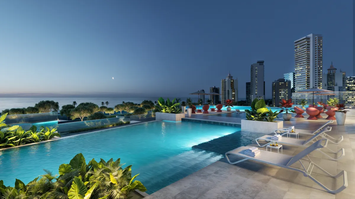 Costanera Aqua T200, 3 Bedrooms + Den, Ocean or City View, 142 m² to 166 m²