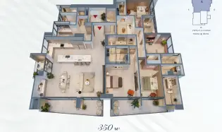 Majestic Penthouse en Costanera Aqua T200 en Ala Sur, 350 m², Vista al Mar