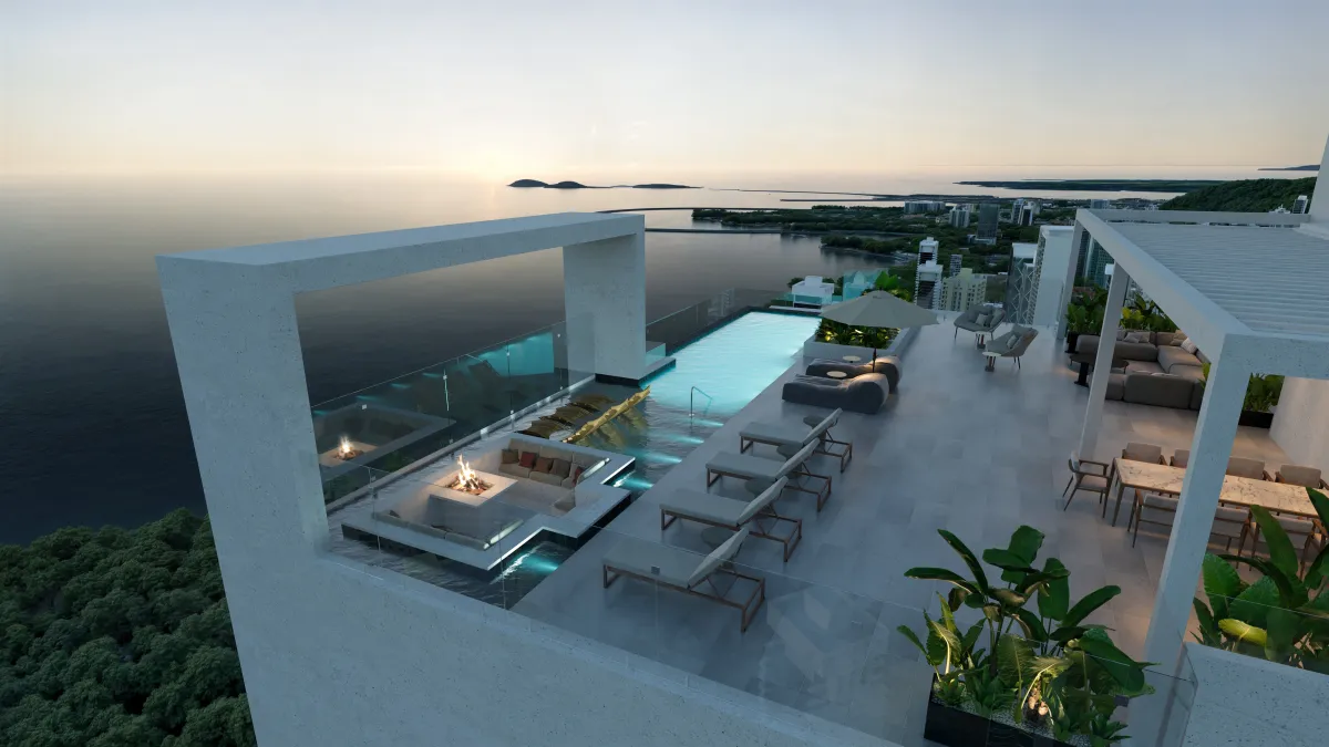 Majestic Penthouse en Costanera Aqua T200 en Ala Sur, 350 m², Vista al Mar