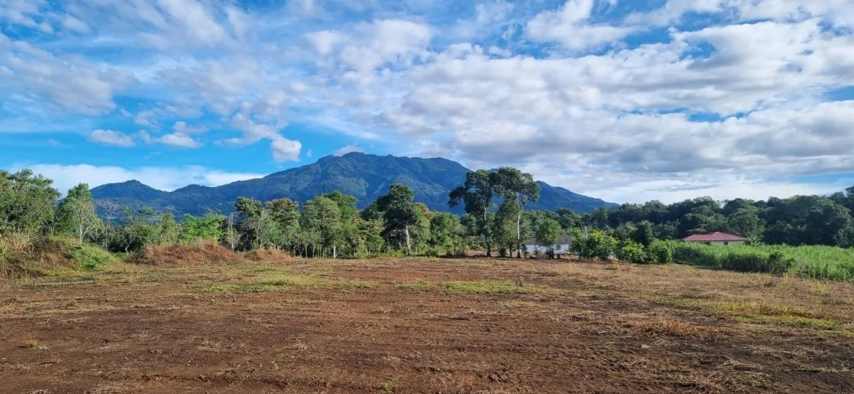 Flat Lot with Ocean and Volcán Barú Views