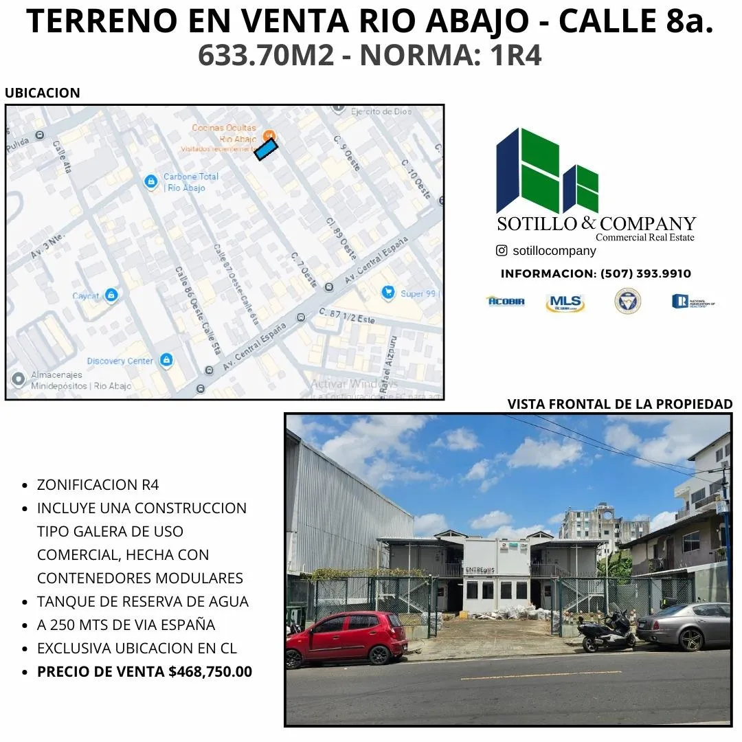 LAND FOR SALE RIO ABAJO | 633.70 M2