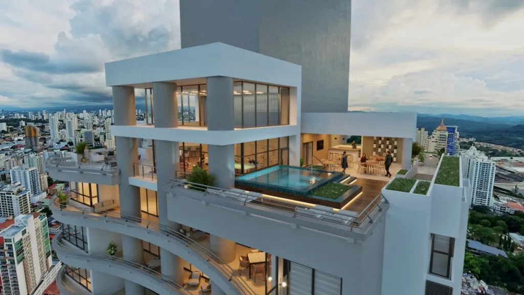 Espectacular Penthouse en Luxor 400 El Cangrejo 300 m², 4 Rec + CBE y Balcón