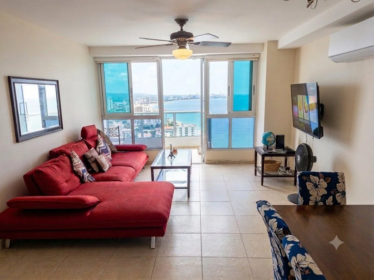 High floor corner unit beach front with sunrise!