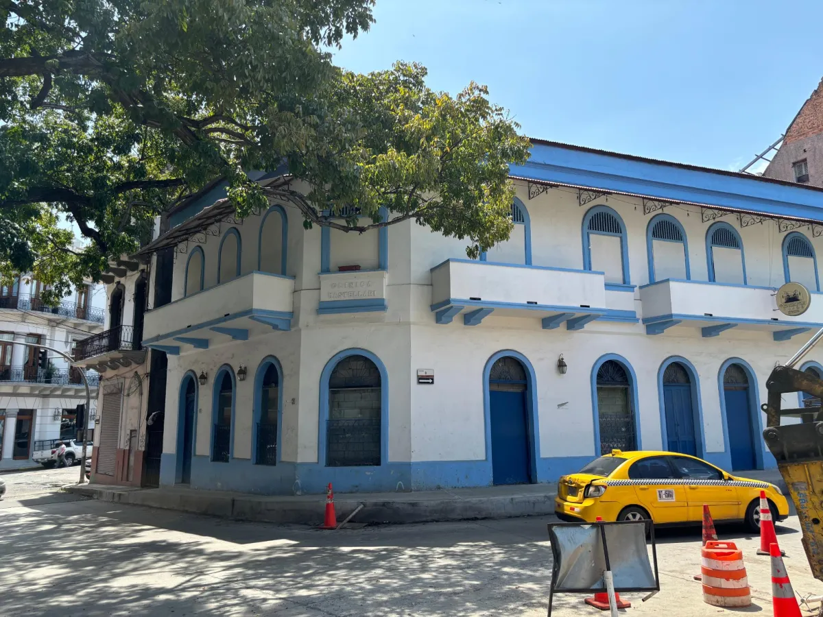 Commercial building on a corner in Santa Ana