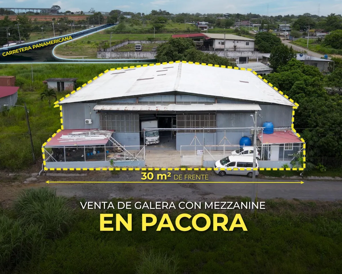 Warehouse with mezzanine for sale in Pacora