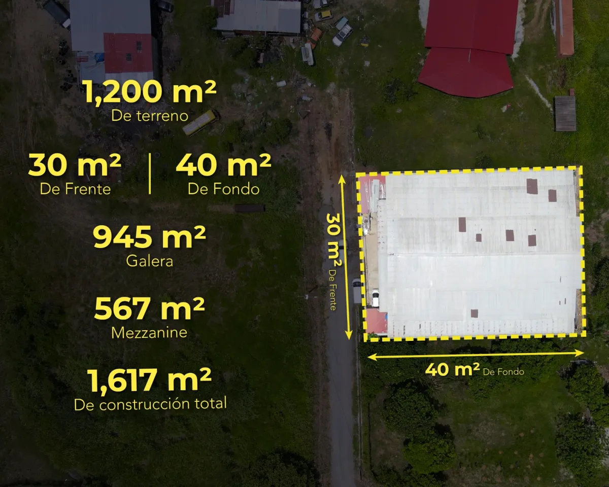 Warehouse with mezzanine for sale in Pacora