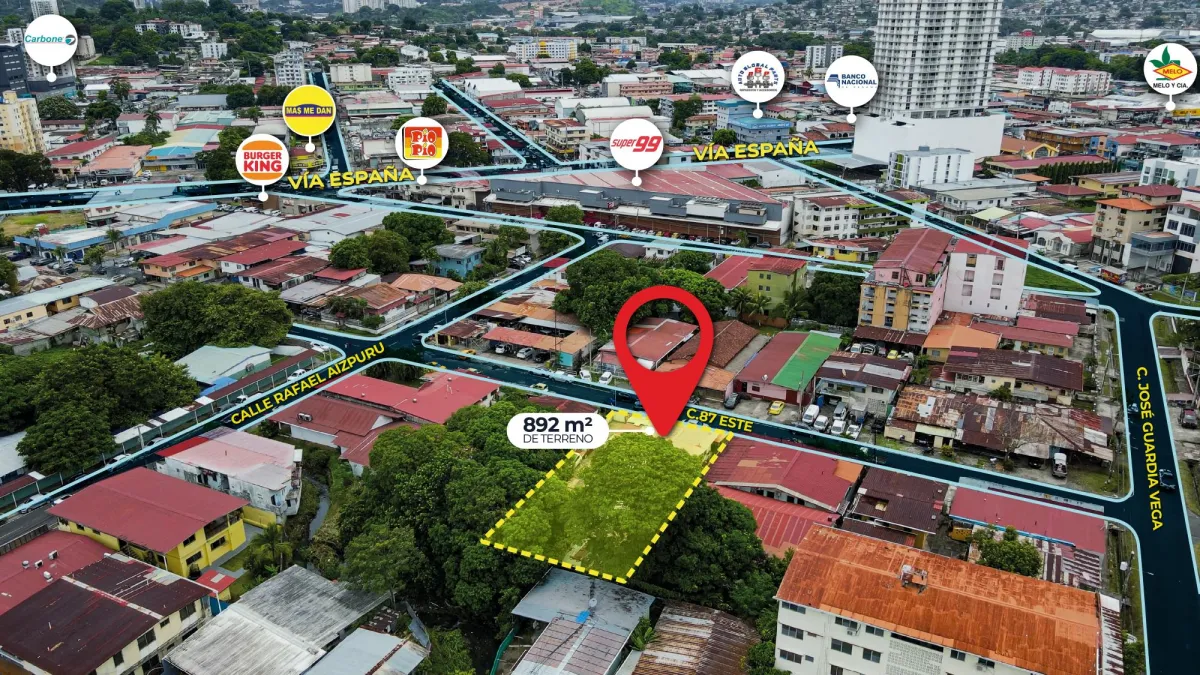 Venta de Terreno Comercial en Parque Lefevre