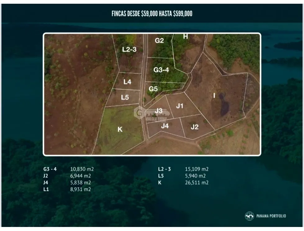 LA ARENOSA / LAGO GATUN / 6944 M2 / ESTATE / GREEN AREAS / FLAT LAND