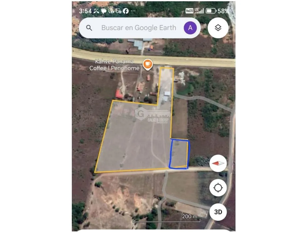 SE VENDE TERRENO PLANO PENONOMÉ 3,538M VIA PRINCIPAL EN  VIA ASFALTADA