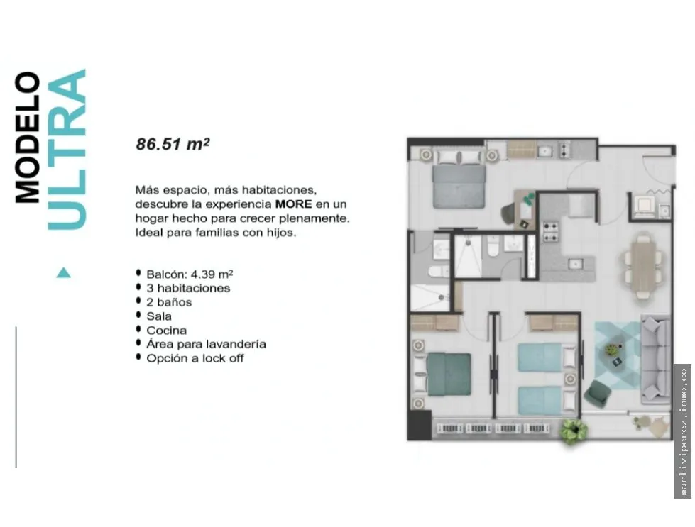 Apartamento en Venta Vía Argentina
