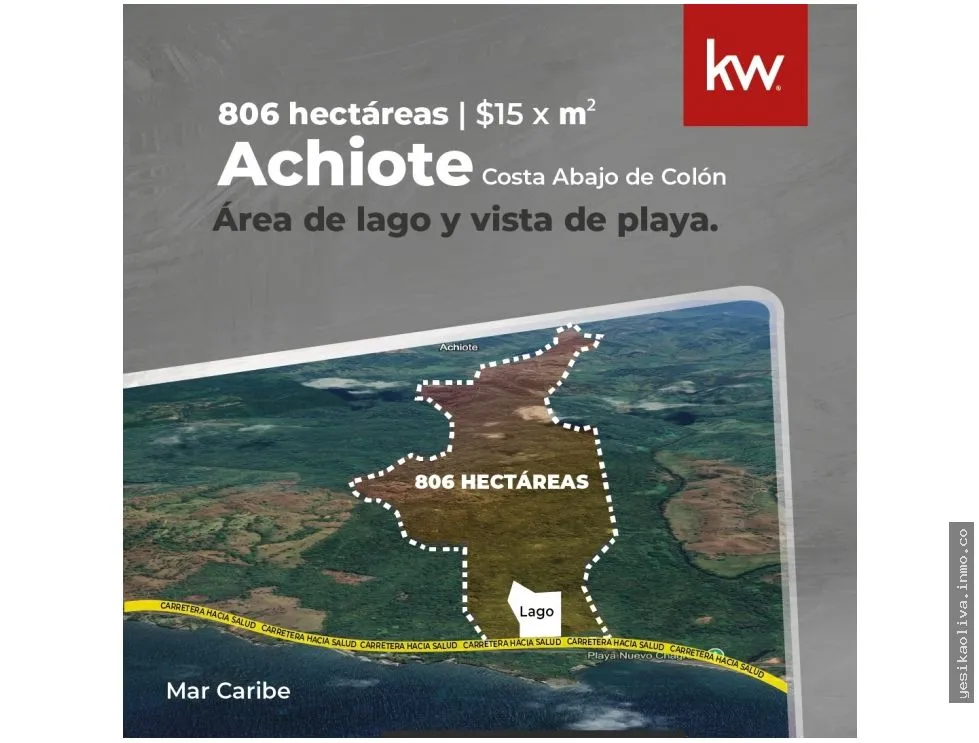 Venta de Terreno en Colón, Achiote