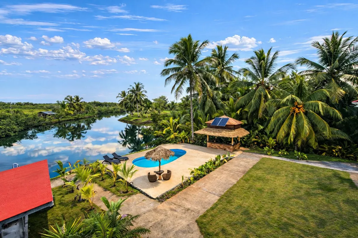 Caribbean Waterfront Villa with Private Dock