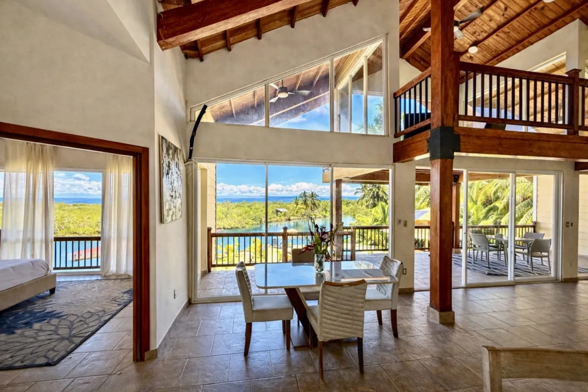 Caribbean Waterfront Villa with Private Dock