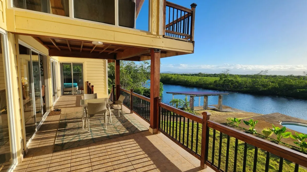 Caribbean Waterfront Villa with Private Dock