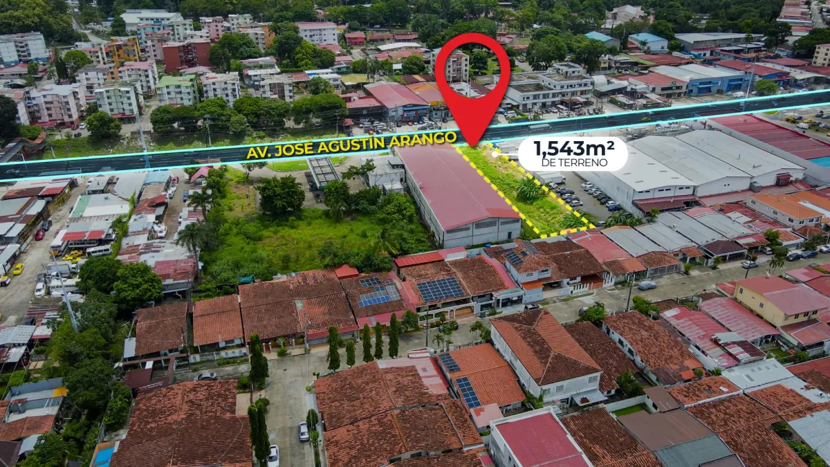 Land for sale on José Agustín Arango Avenue