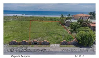 Se Vende Terreno Frente al Mar en Playa La Barqueta Alanje Panamá