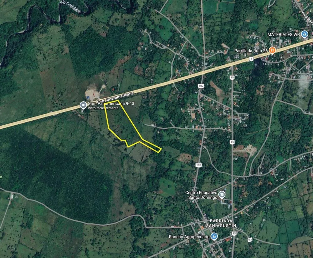 8 hectare land for sale with Pan-American Highway