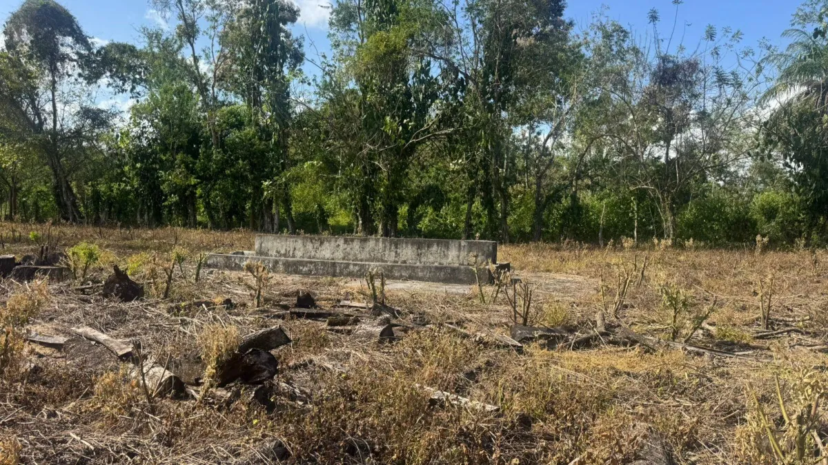Large plot of land with a small house in Boquerón