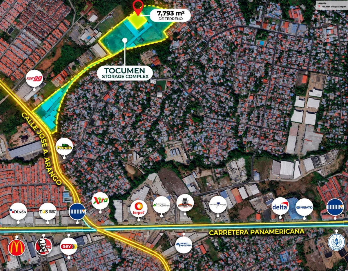 Land for sale in Tocumen Storage Complex