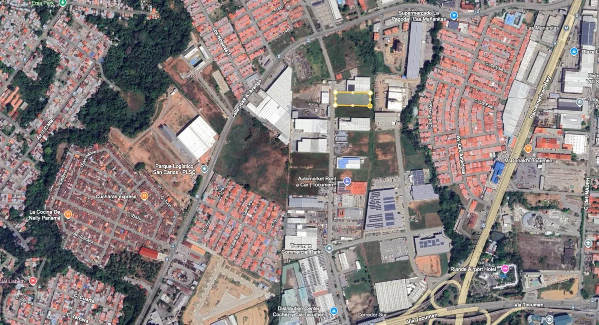 Land for sale in Tocumen Commercial Park