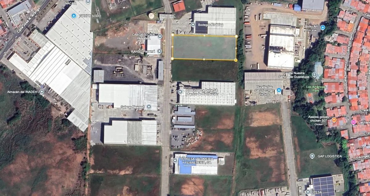 Land for sale in Tocumen Commercial Park