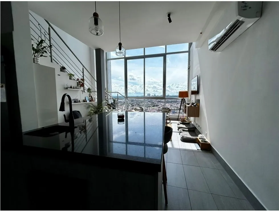 Furnished Loft-Style Apartment for Rent in PH Loma Vista Tower, Carrasquilla. EL
