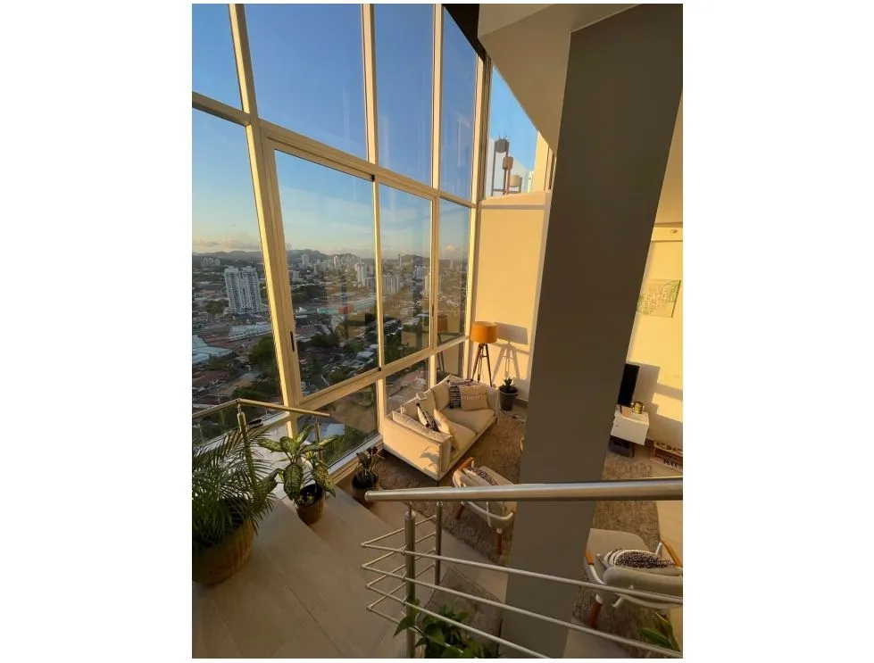 Furnished Loft-Style Apartment for Rent in PH Loma Vista Tower, Carrasquilla. EL