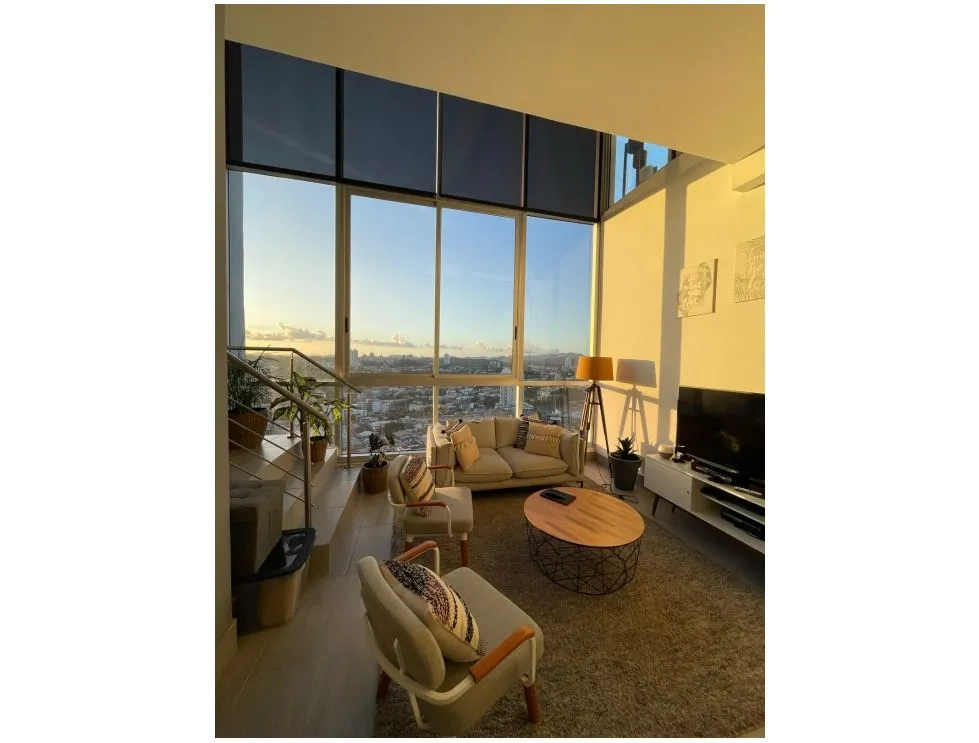 Furnished Loft-Style Apartment for Rent in PH Loma Vista Tower, Carrasquilla. EL