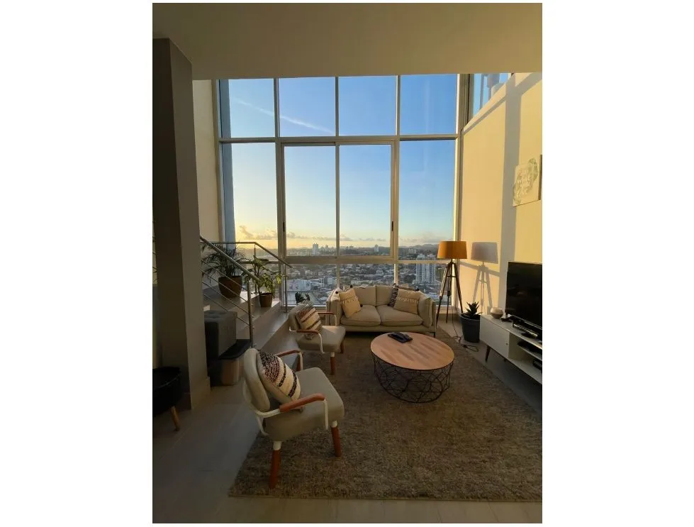 Furnished Loft-Style Apartment for Rent in PH Loma Vista Tower, Carrasquilla. EL