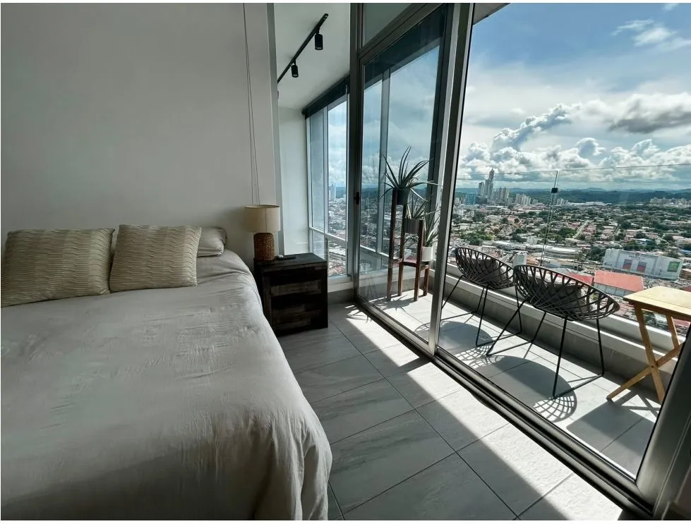 Furnished Loft-Style Apartment for Rent in PH Loma Vista Tower, Carrasquilla. EL