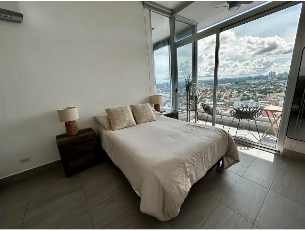 Furnished Loft-Style Apartment for Rent in PH Loma Vista Tower, Carrasquilla. EL