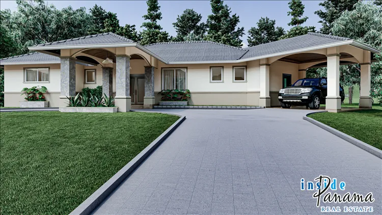 Jazmin Style 3B Model Home In Boquete Canyon Village Panama