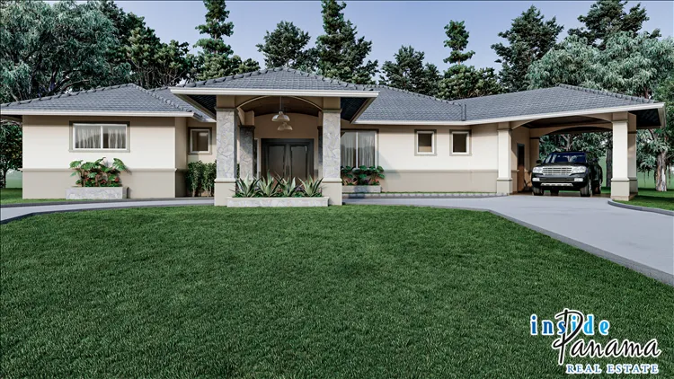 Jazmin Style 3B Model Home In Boquete Canyon Village Panama
