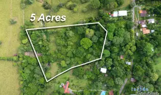5 Beautiful Flat Acres For Sale in Las Lajas Chiriqui Panama
