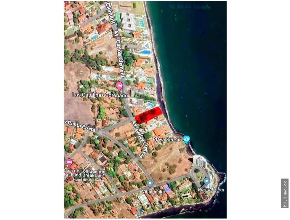 BEACHFRONT LAND FOR SALE IN CORONADO - 2000 M2